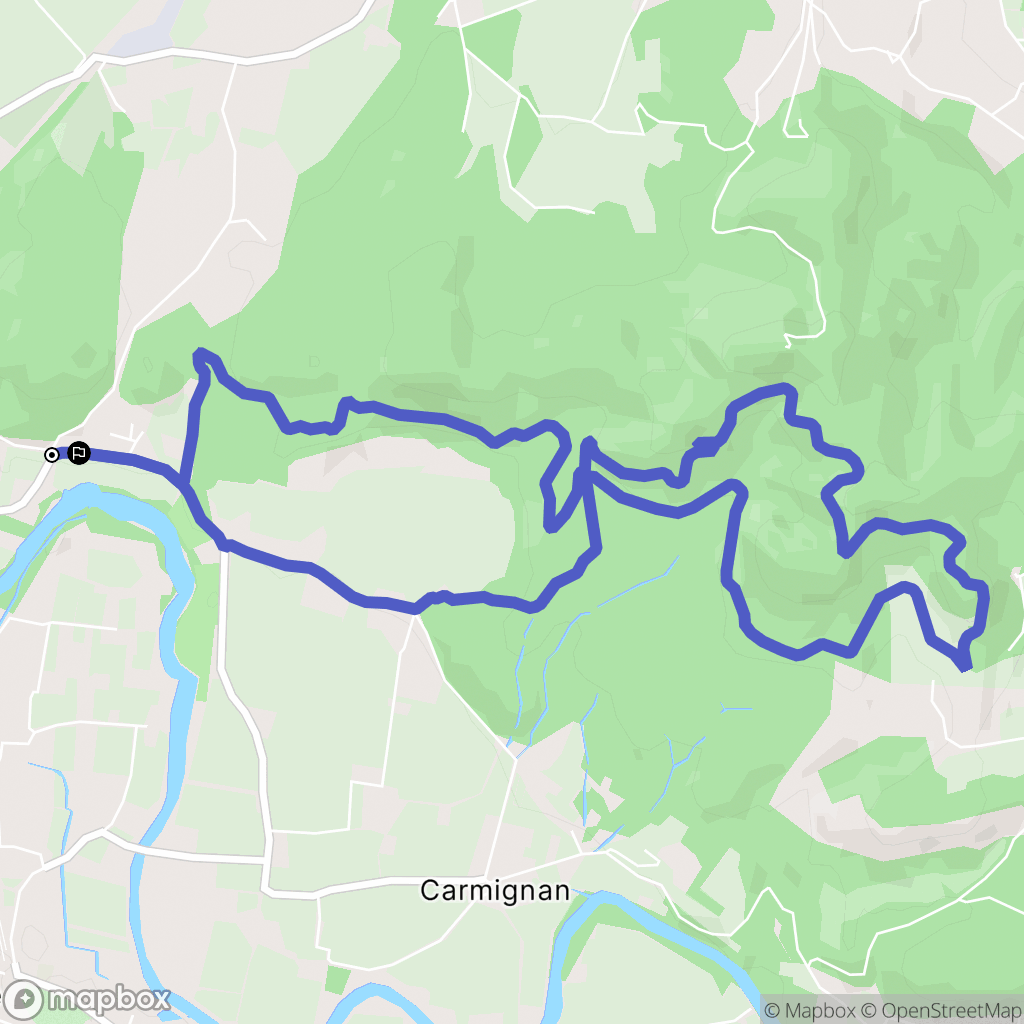 Bagnols-sur-Cèze : carte du parcours de randonnée - France