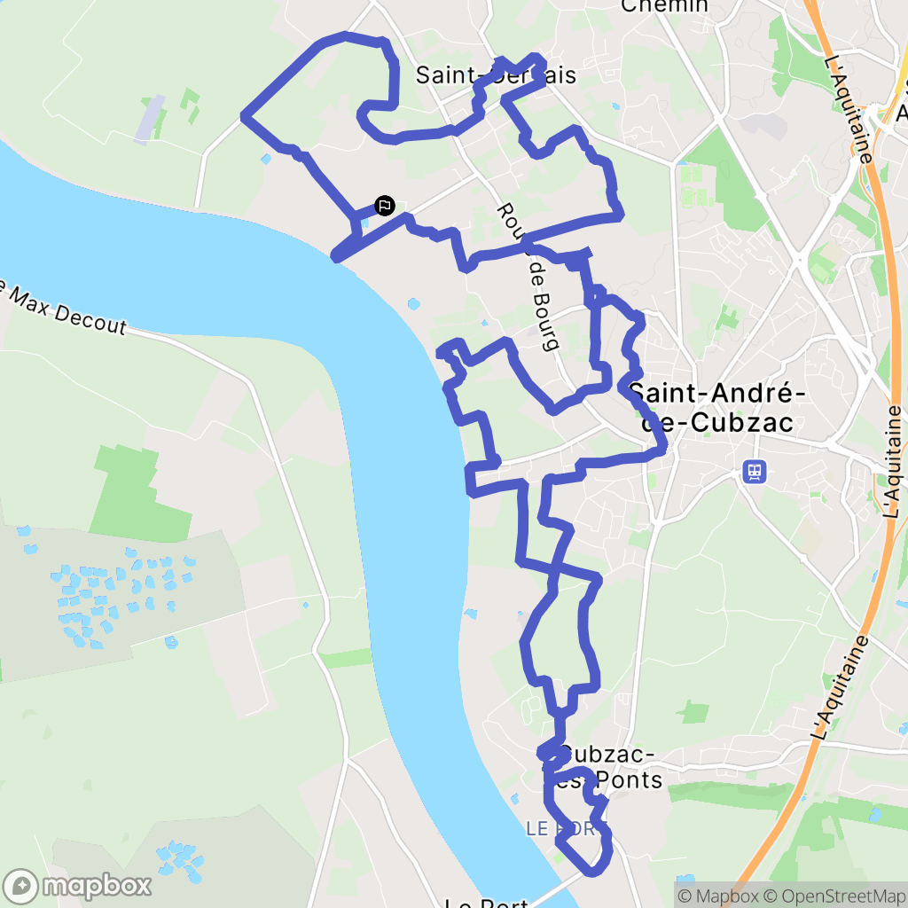 Saint-Gervais : carte du parcours de randonnée - France