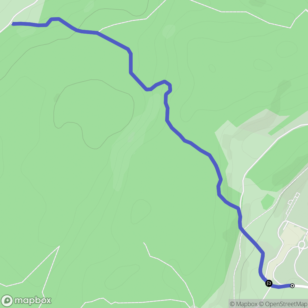 Lamoura : carte du parcours de randonnée - France
