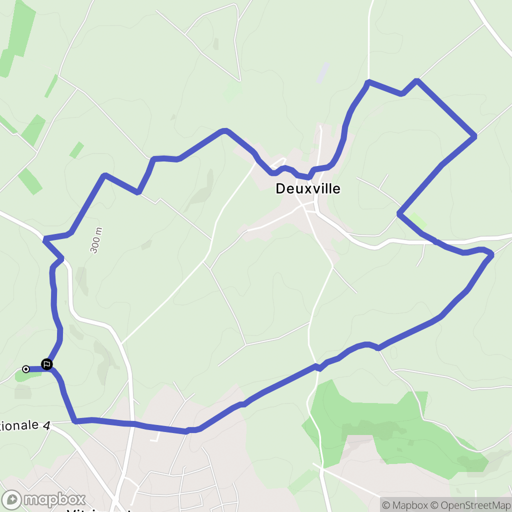 Vitrimont : carte du parcours de randonnée - France