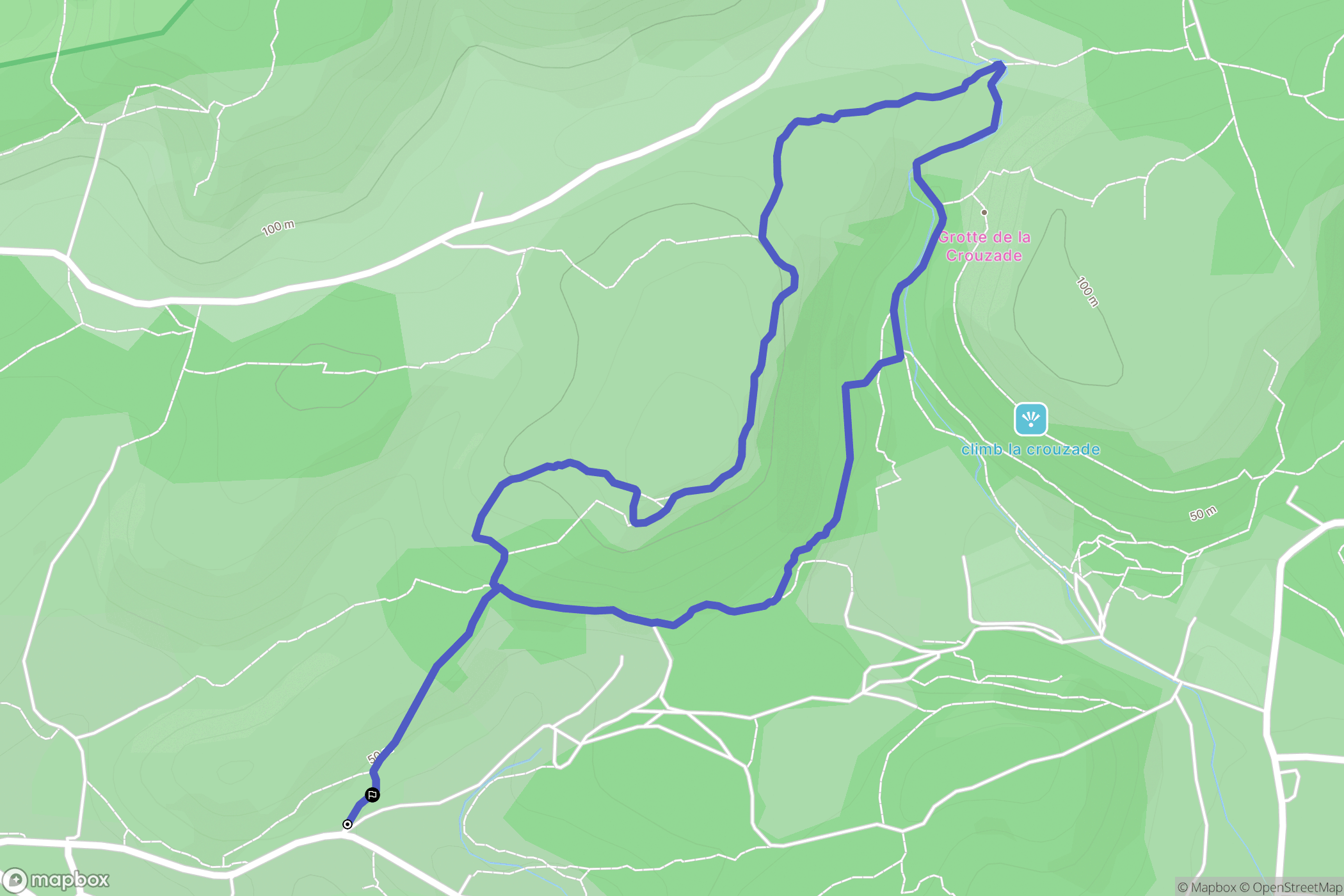 Gruissan : carte du parcours de randonnée - France