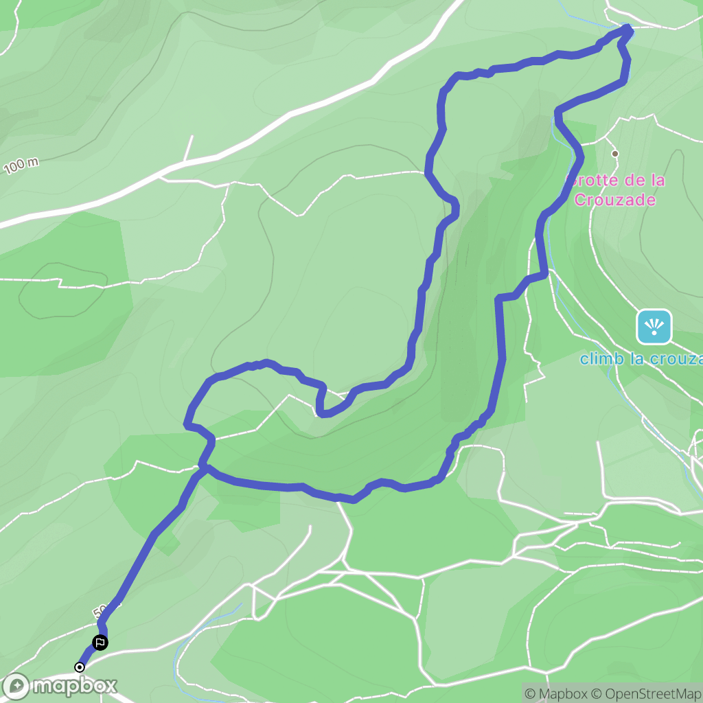 Gruissan : carte du parcours de randonnée - France