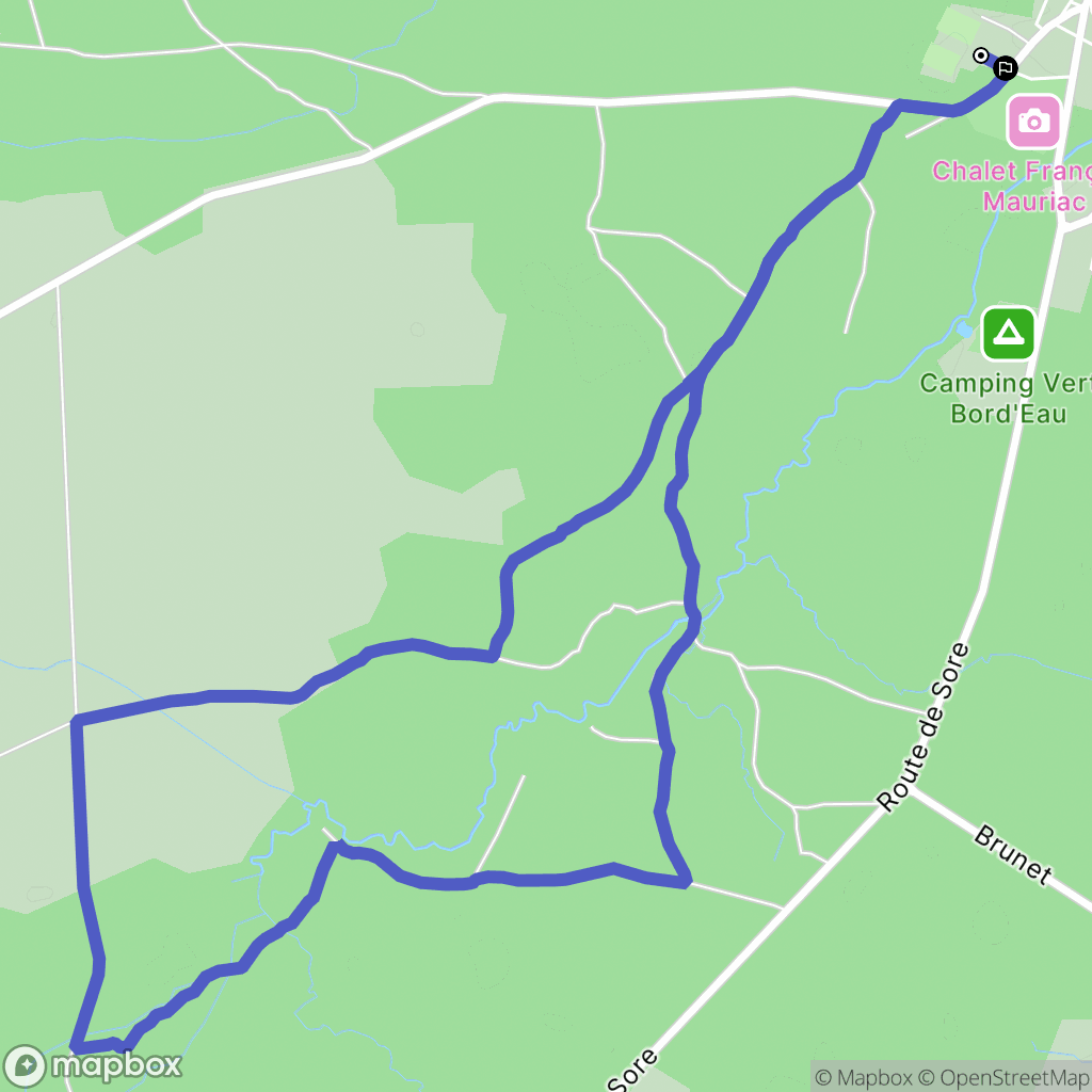 Saint-Symphorien : carte du parcours de randonnée - France