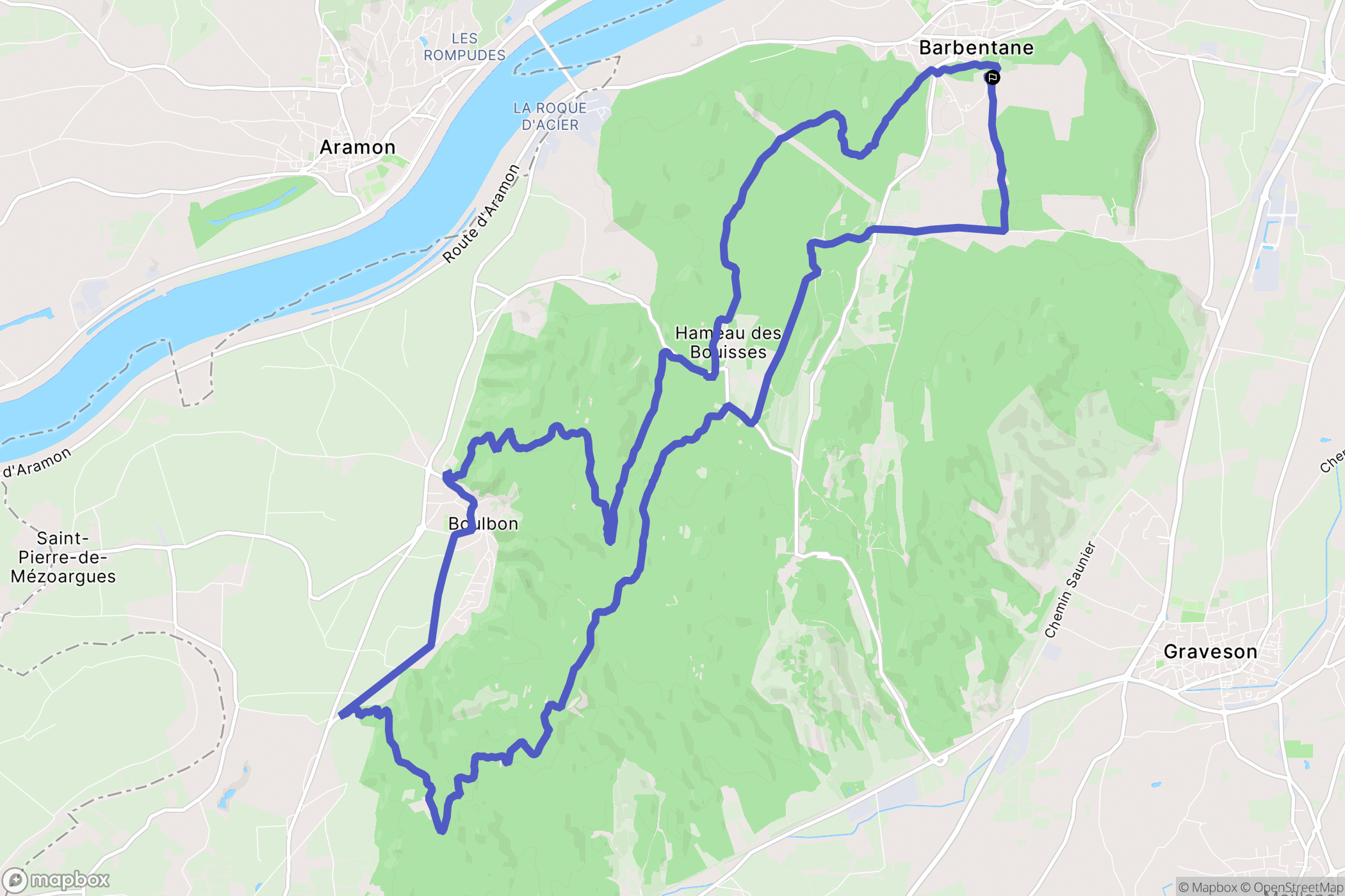 Barbentane: routekaart voor buitenactiviteiten - France