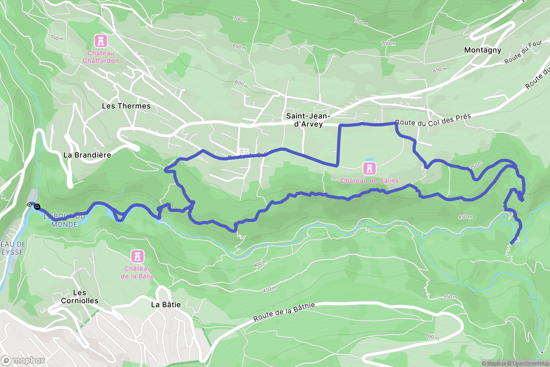 Saint-Alban-Leysse: routekaart voor buitenactiviteiten - France