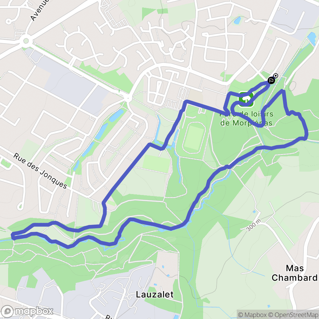 Panazol : carte du parcours de randonnée - France