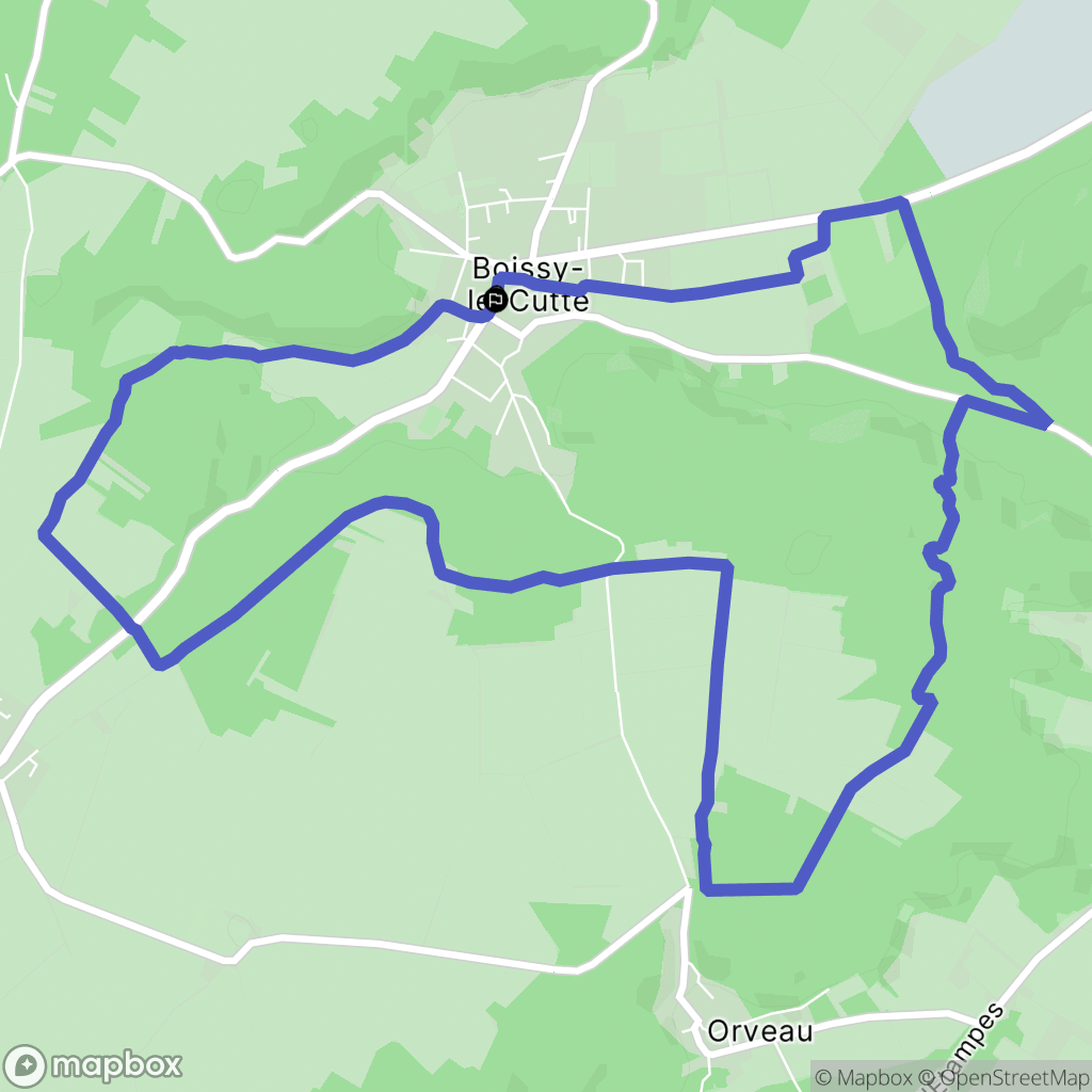 Boissy-le-Cutté : carte du parcours de randonnée - France