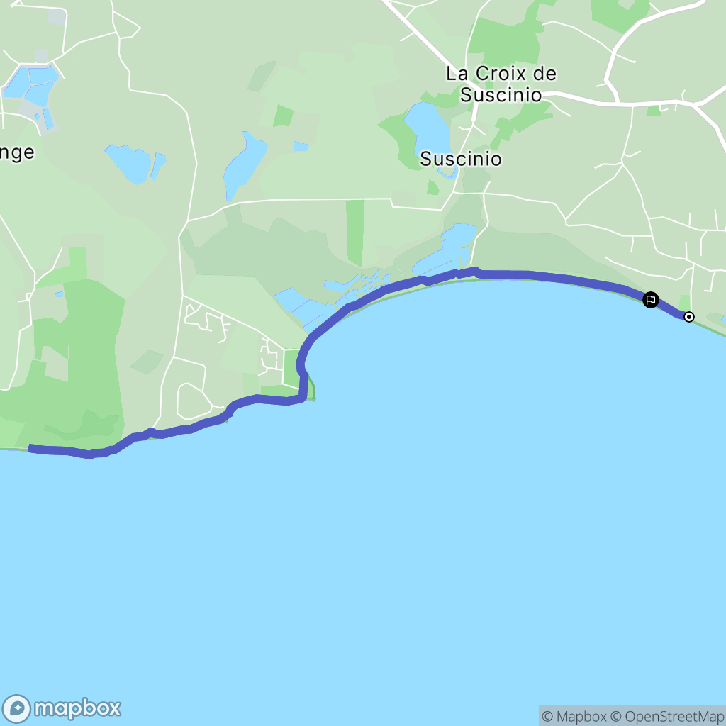 Sarzeau : carte du parcours de randonnée - France