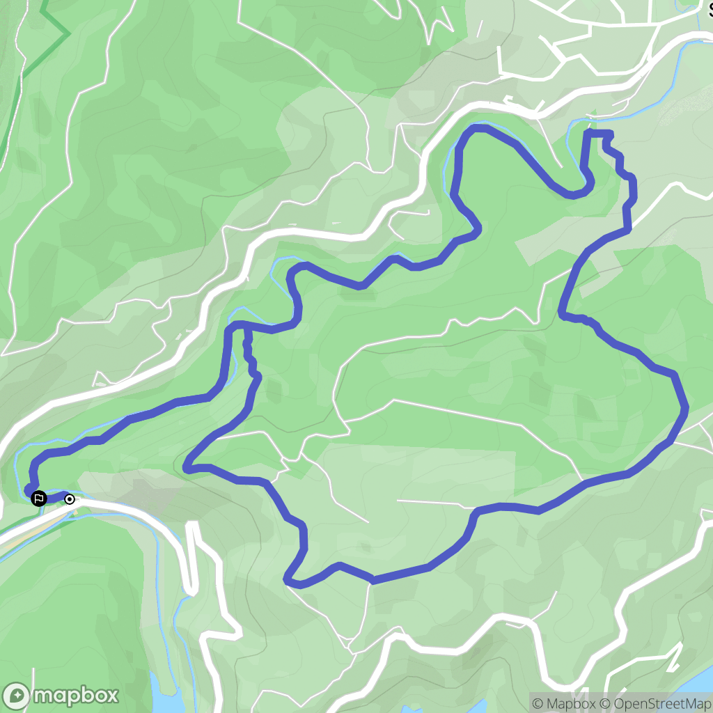 Gréoux-les-Bains : carte du parcours de randonnée - France