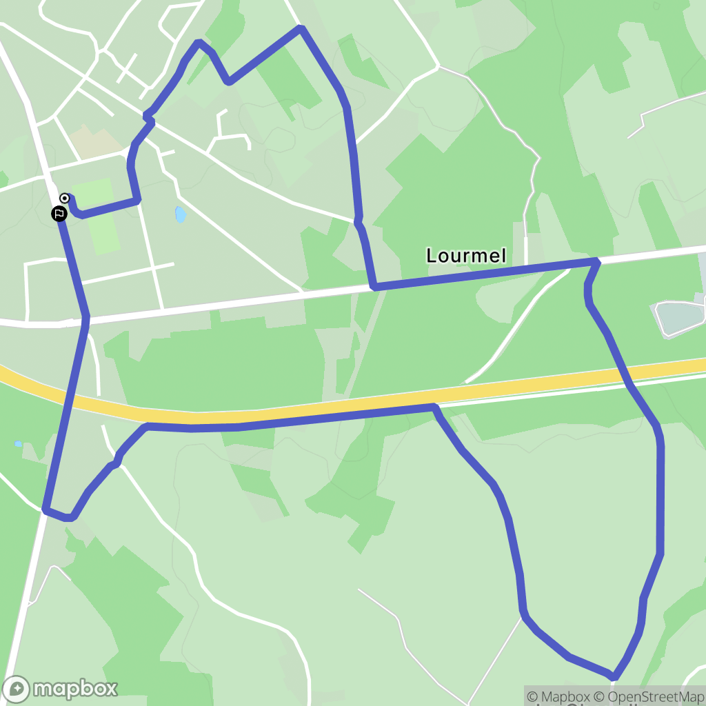 Plélan-le-Petit : carte du parcours de randonnée - France