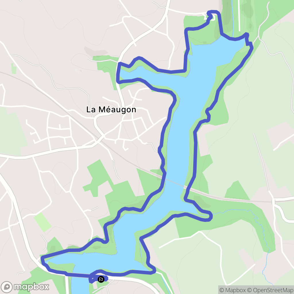 Ploufragan : carte du parcours de randonnée - France