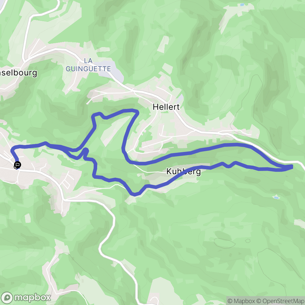 Dabo : carte du parcours de randonnée - France