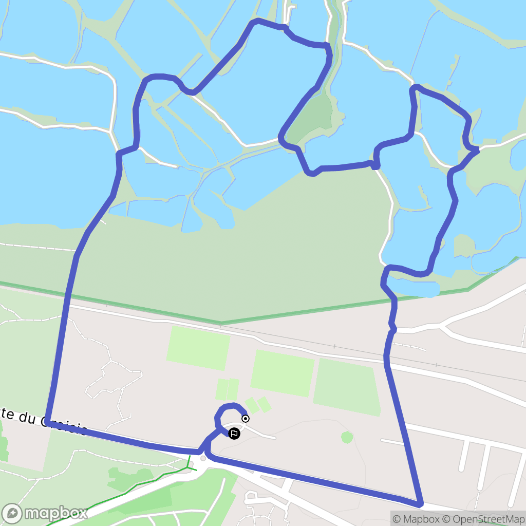 Batz-sur-Mer : carte du parcours de randonnée - France