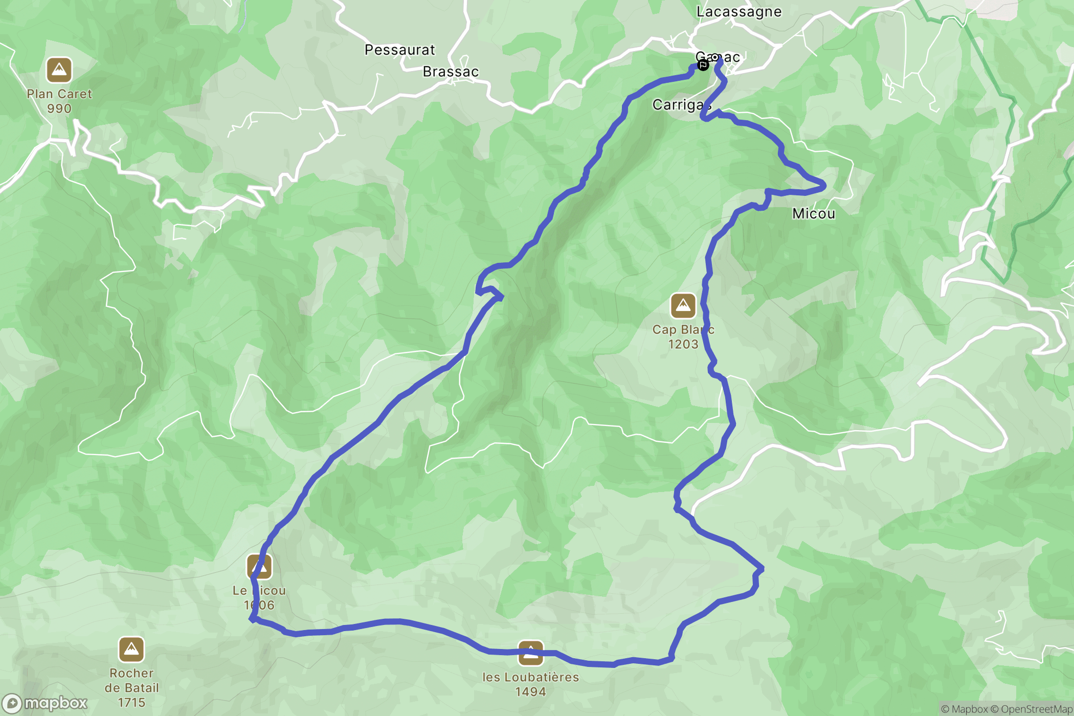 Ganac: routekaart voor buitenactiviteiten - France