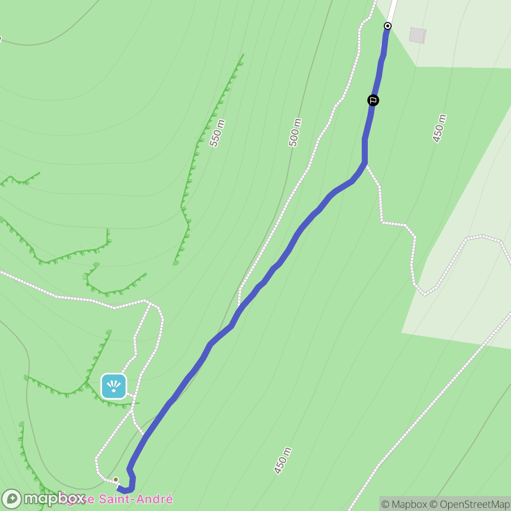 Vallières-sur-Fier : carte du parcours de randonnée - France