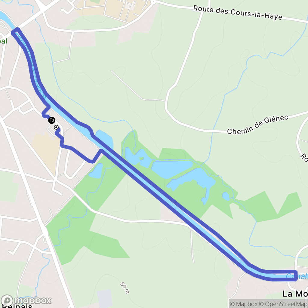Tinténiac : carte du parcours de randonnée - France