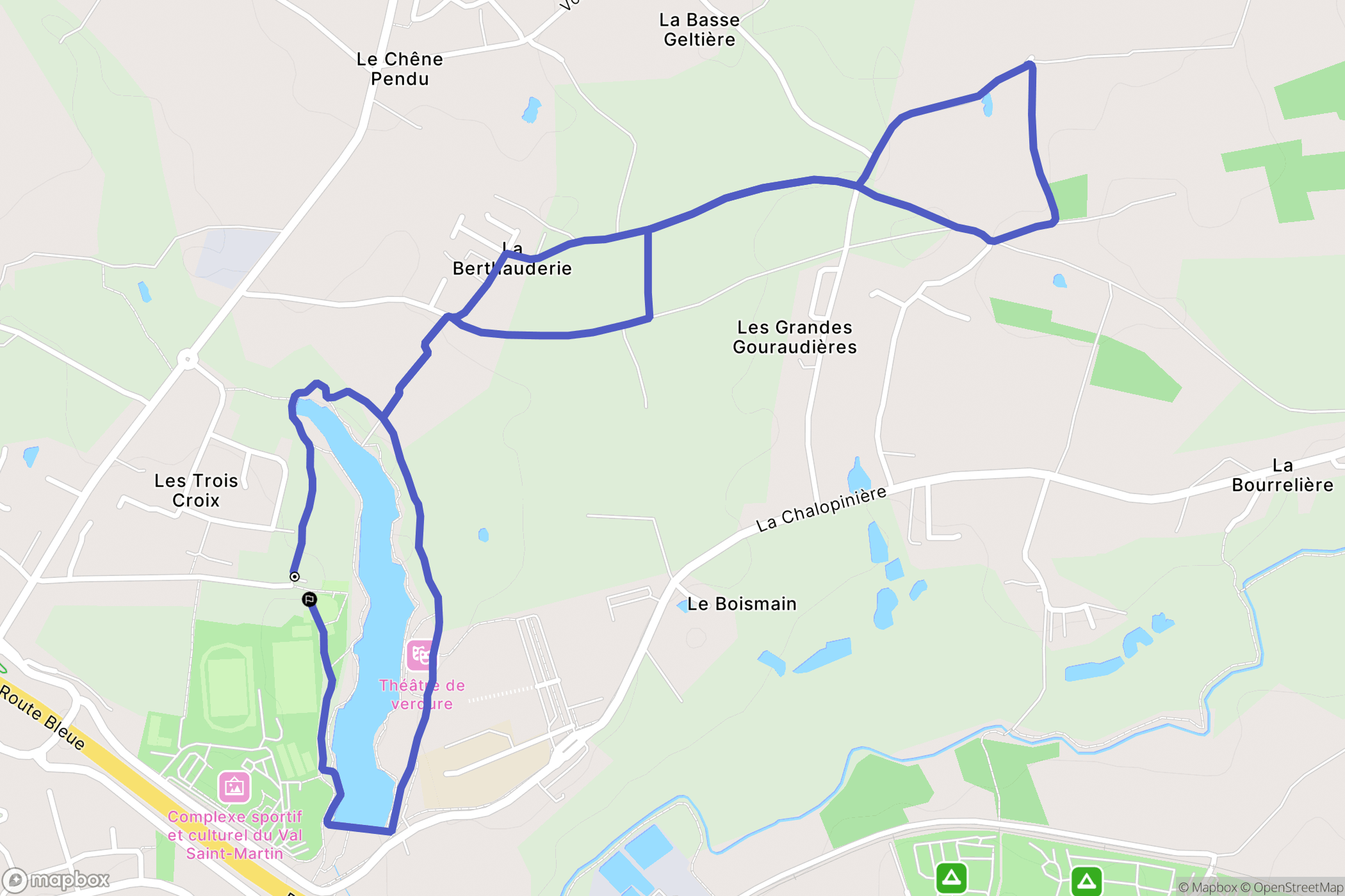 Pornic : carte du parcours de randonnée - France