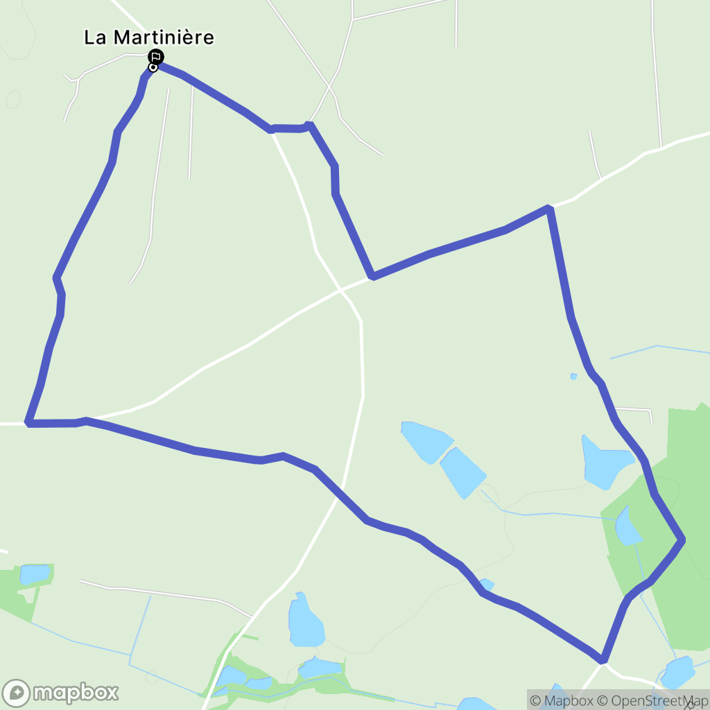 Grosbreuil : carte du parcours de randonnée - France