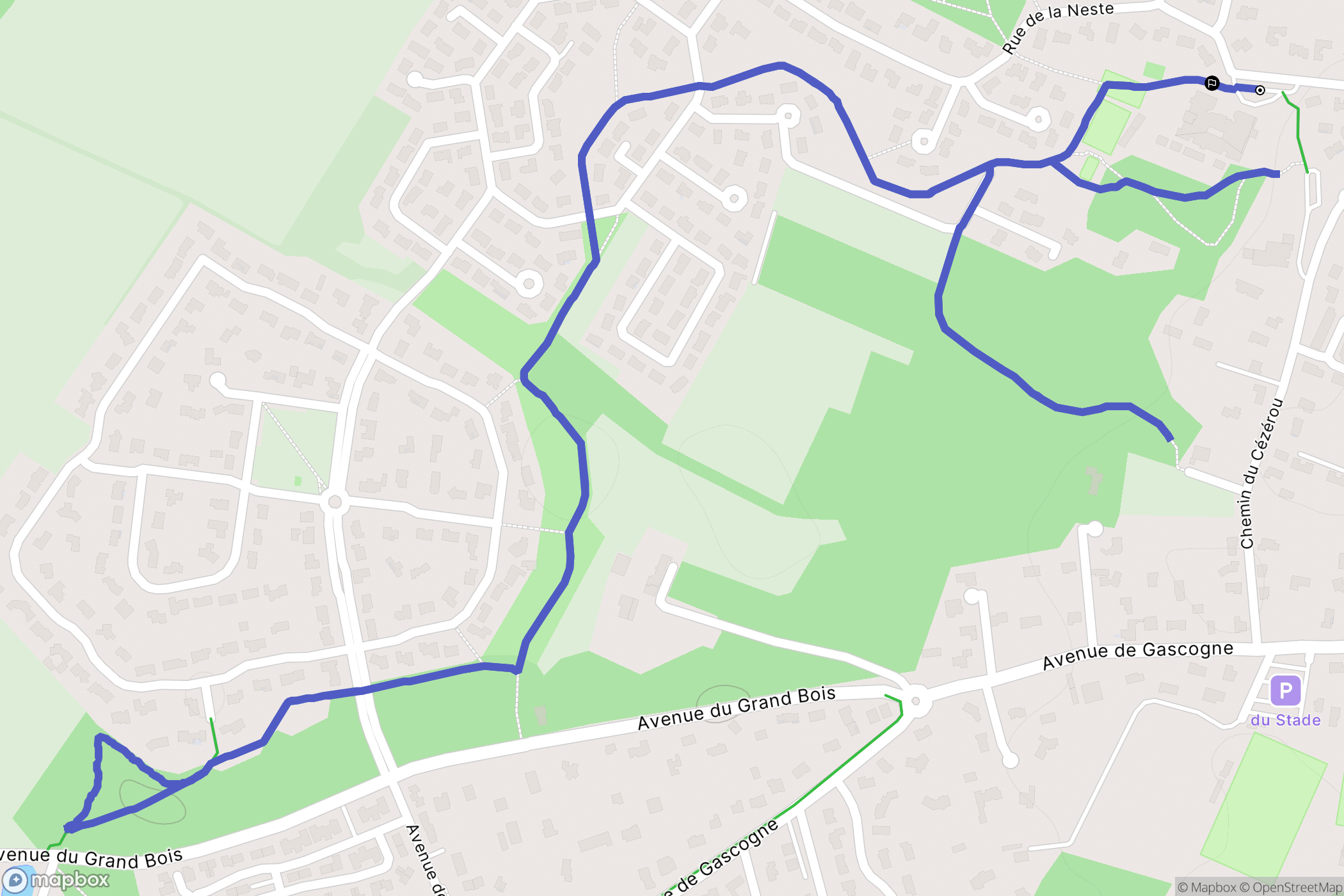 La Salvetat-Saint-Gilles : carte du parcours de randonnée - France