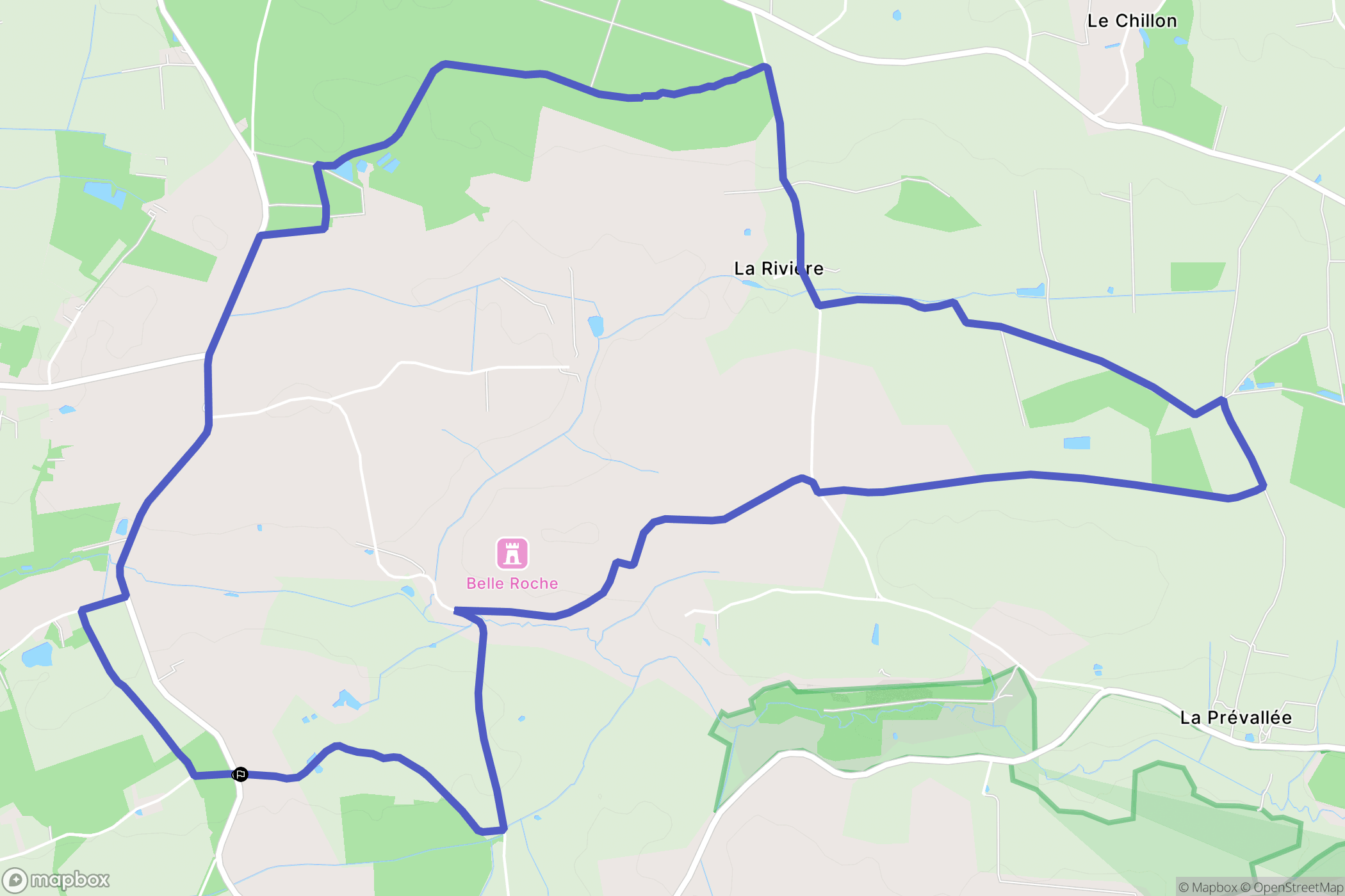 Saint-Sigismond : carte du parcours de randonnée - France