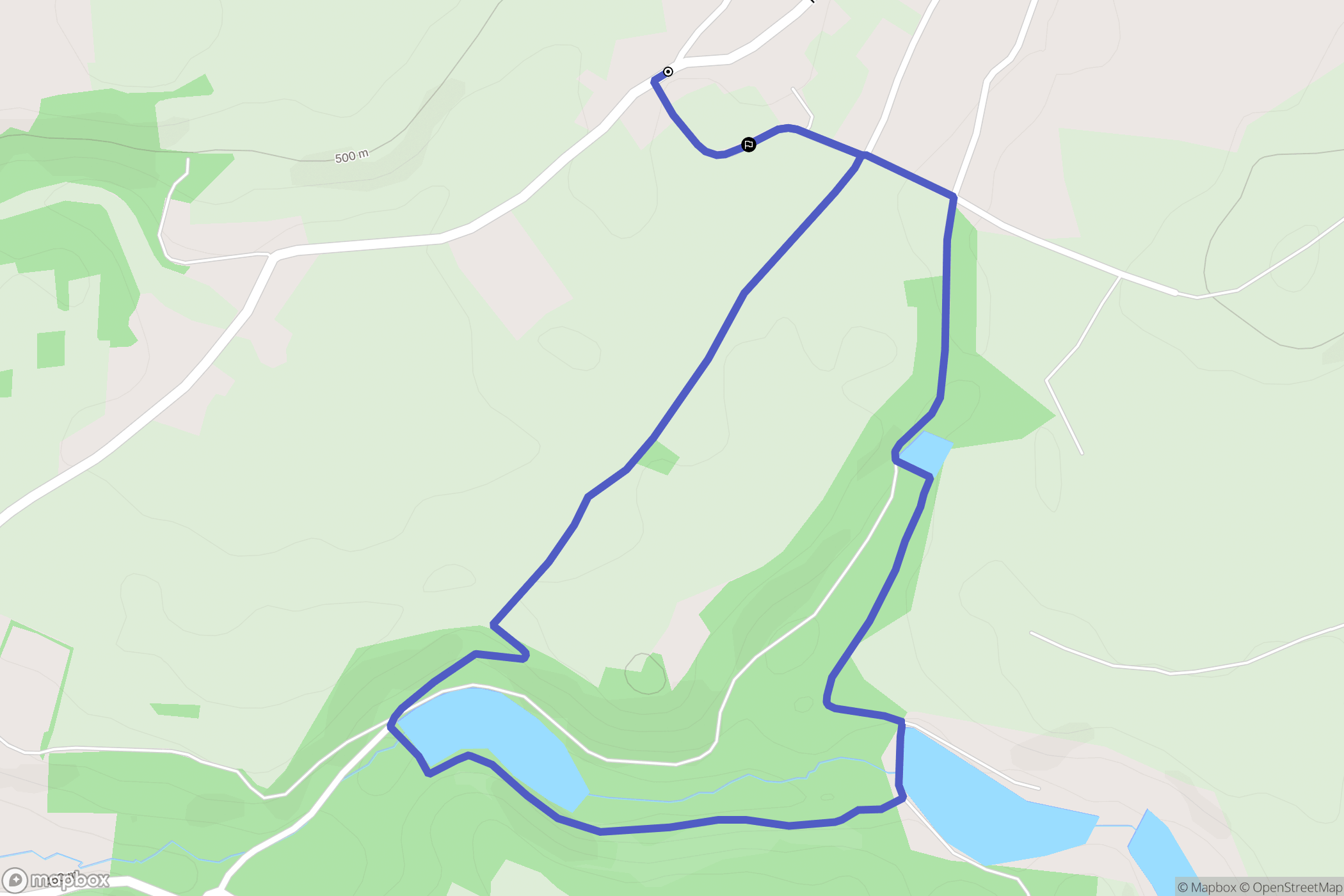 Culin : carte du parcours de randonnée - France