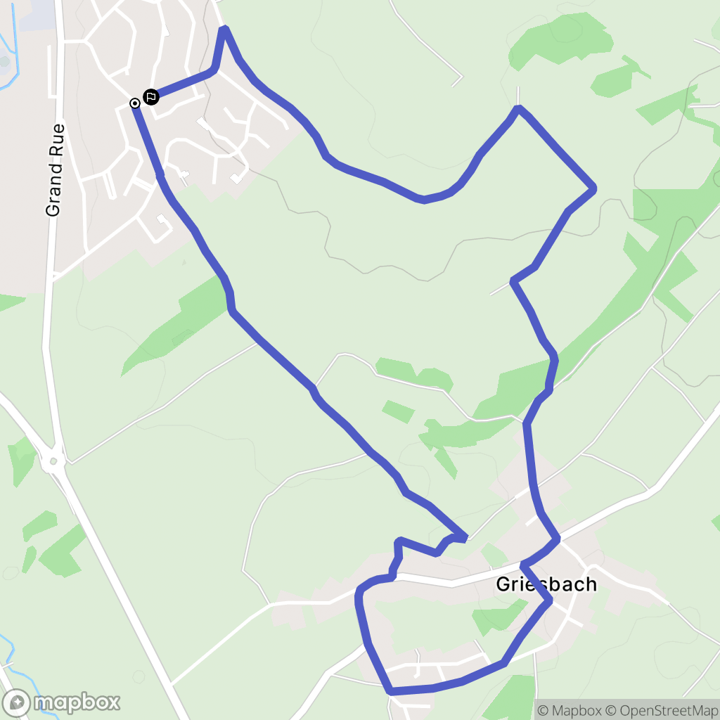 Gundershoffen : carte du parcours de randonnée - France