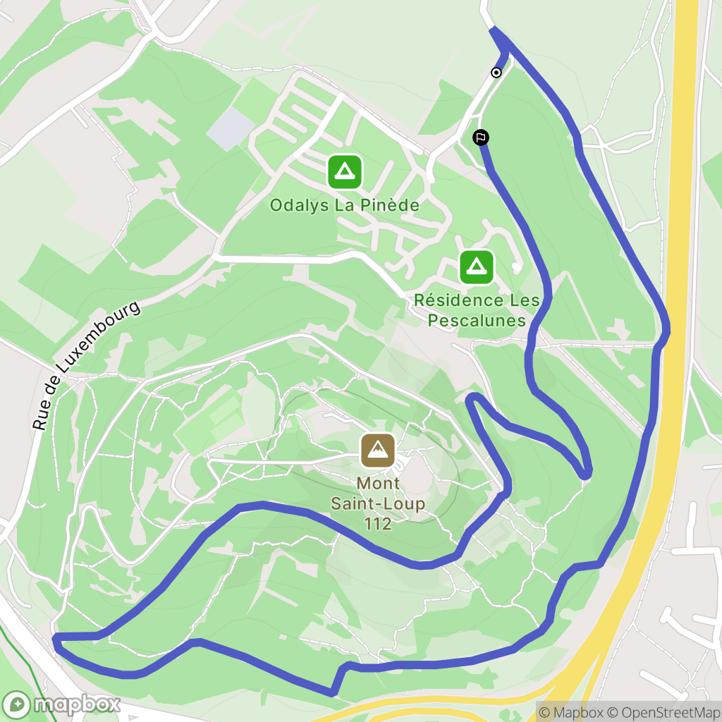 Agde : carte du parcours de randonnée - France