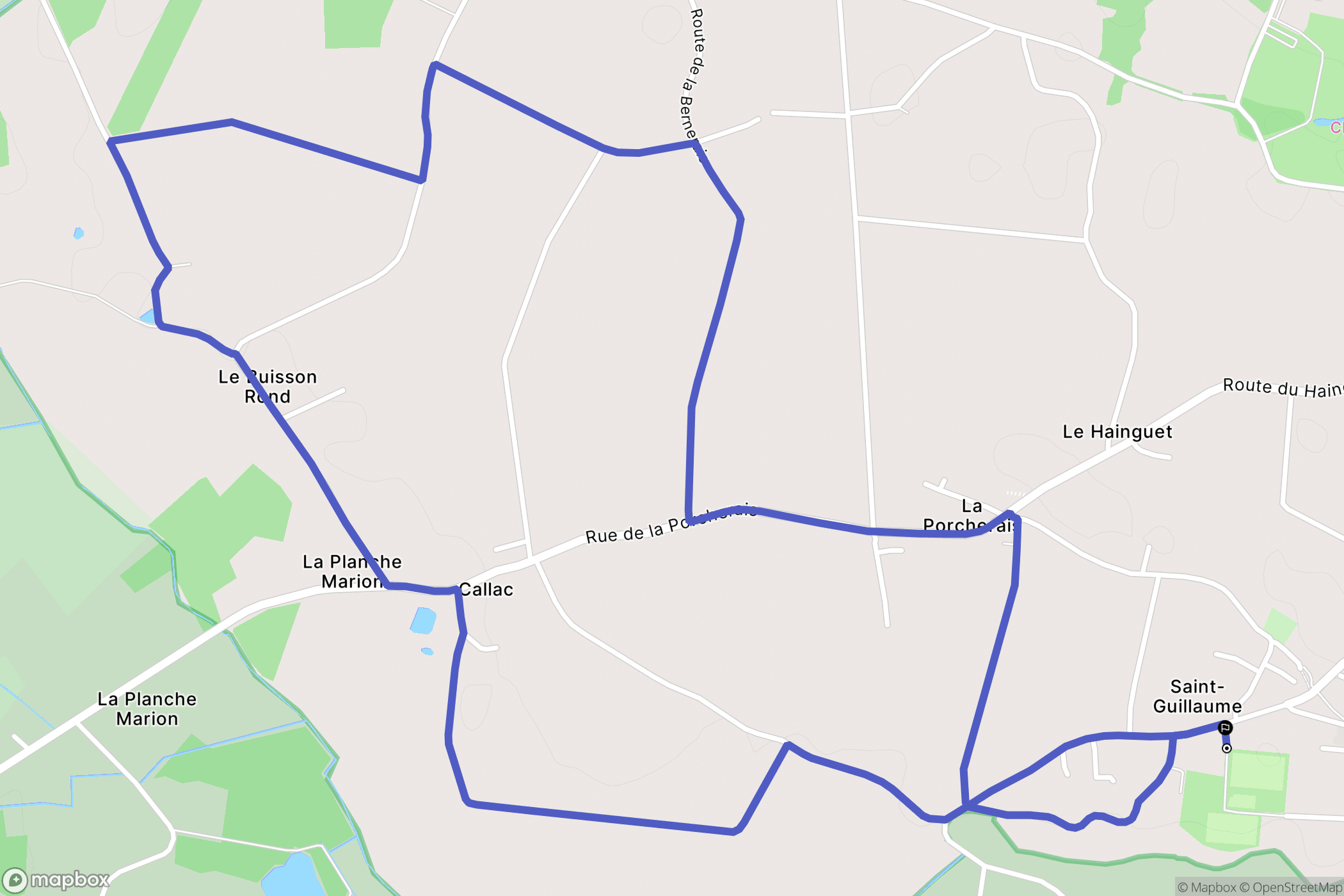 Pontchâteau : carte du parcours de randonnée - France