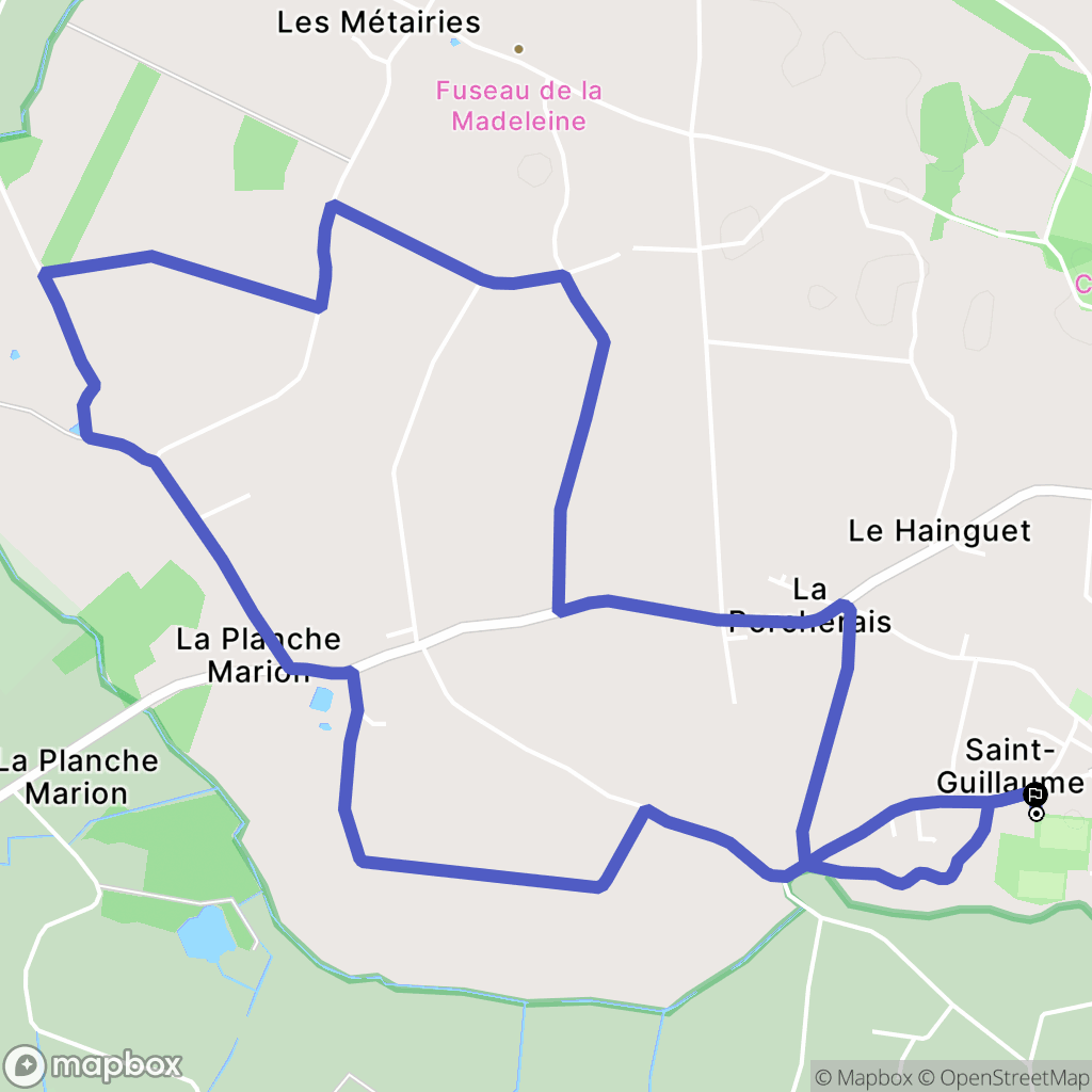 Pontchâteau : carte du parcours de randonnée - France