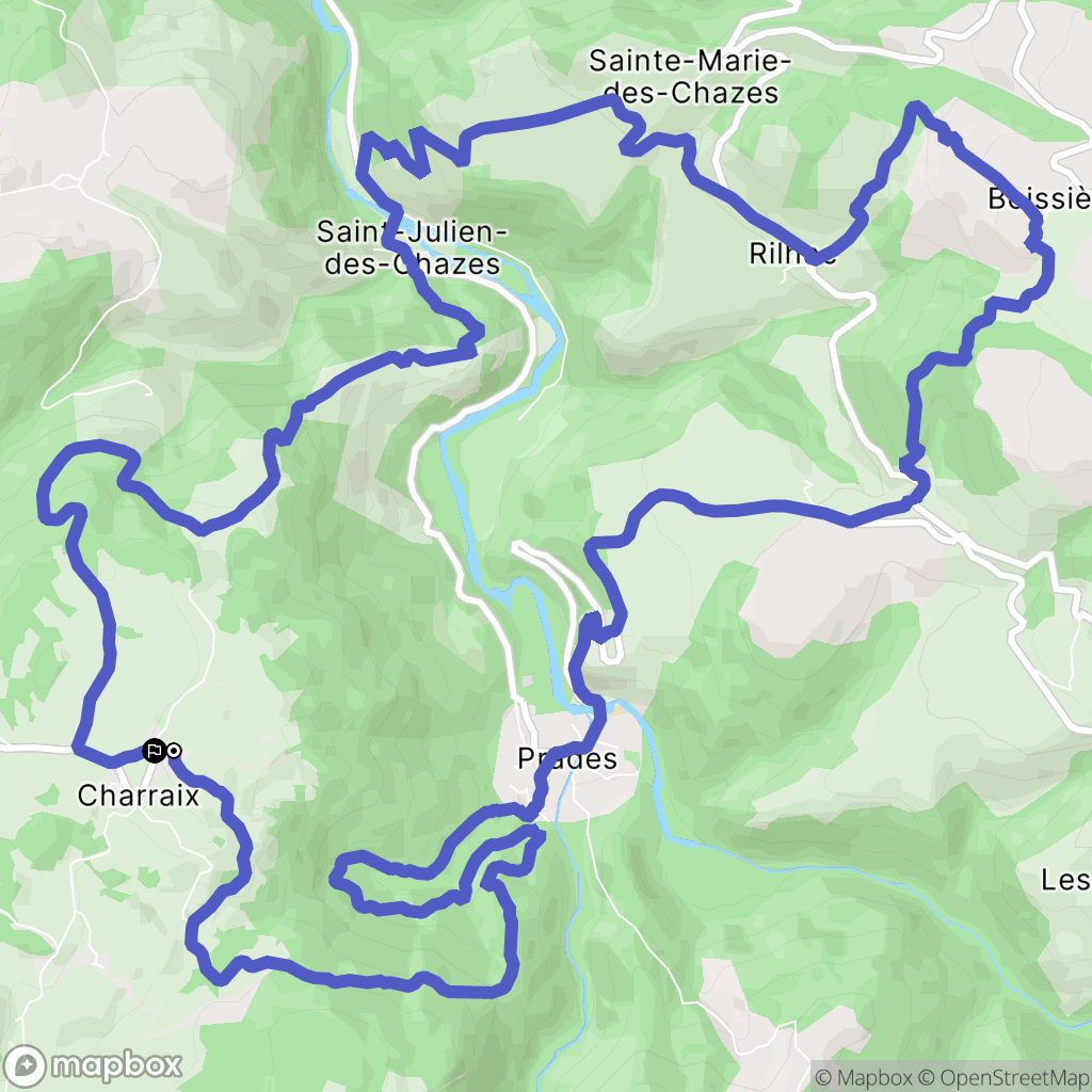 Charraix: routekaart voor buitenactiviteiten - France