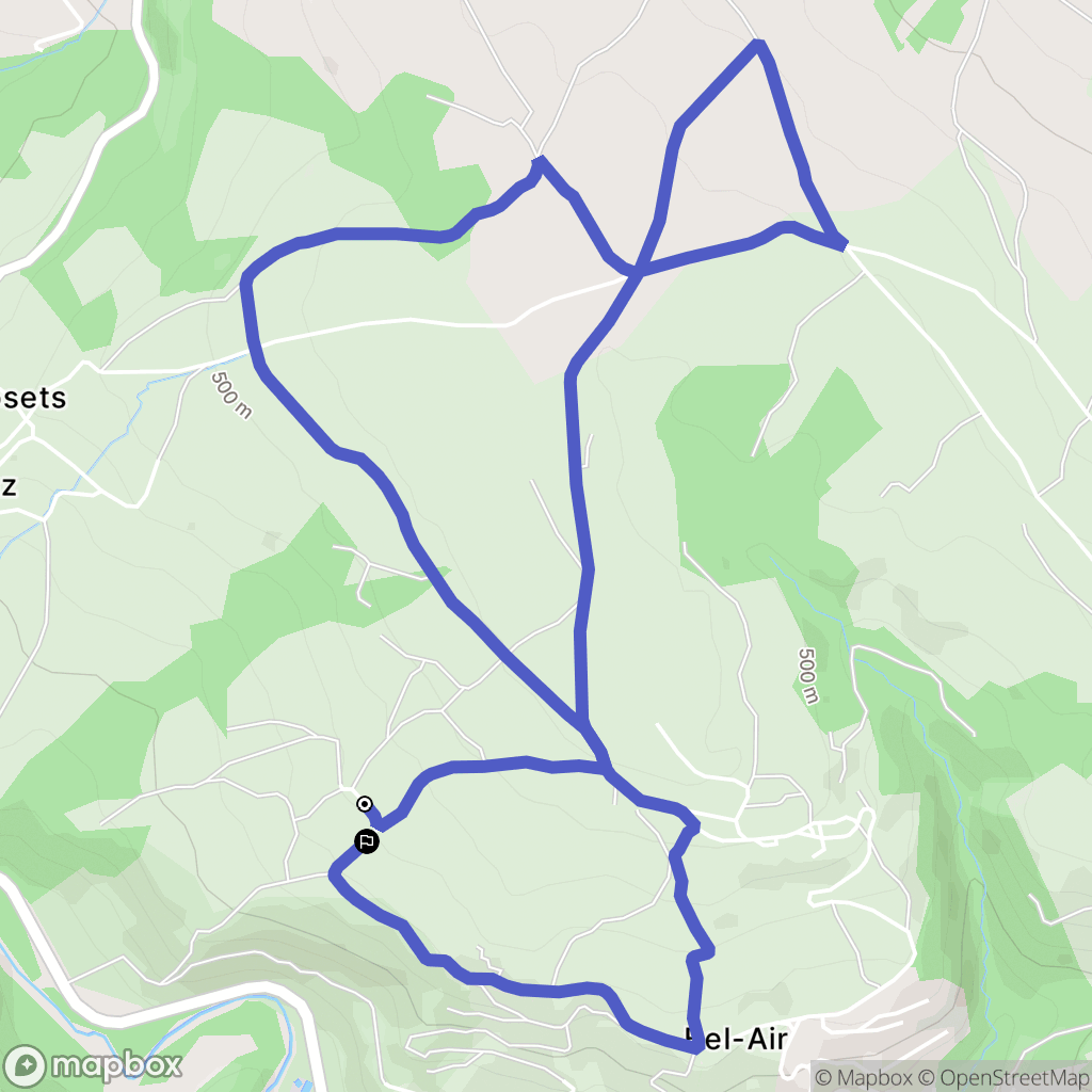 Frangy : carte du parcours de randonnée - France