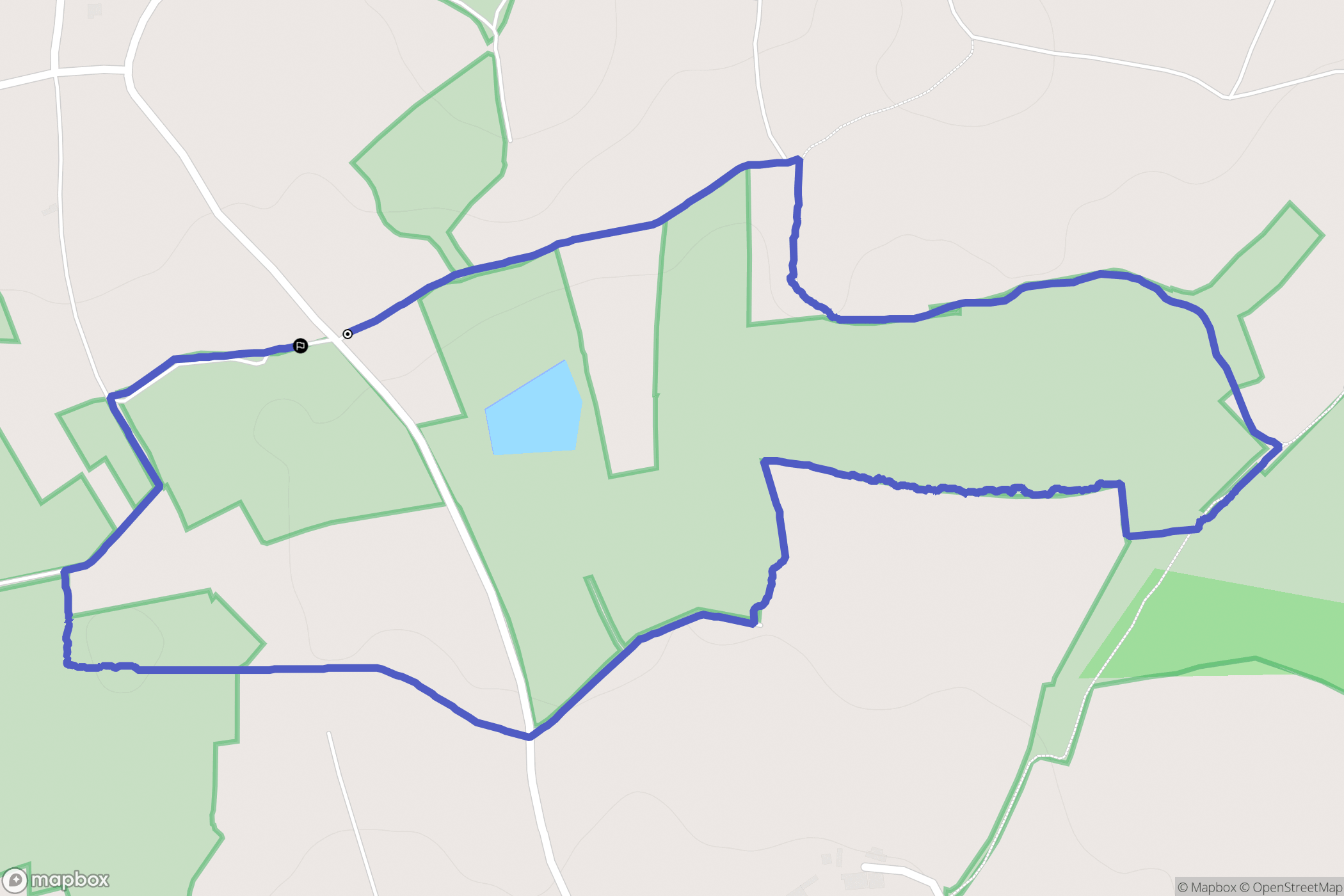 Plounérin : carte du parcours de randonnée - France