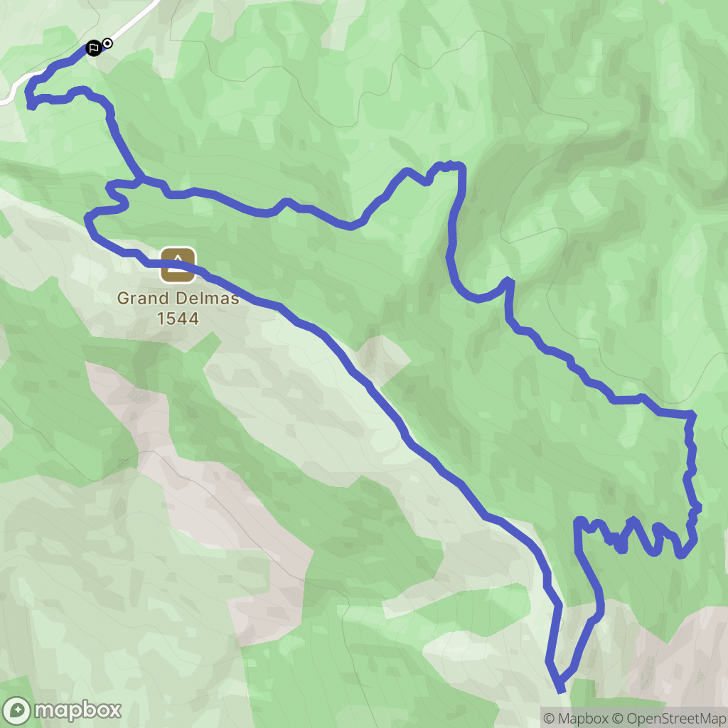 La Chaudière : carte du parcours de randonnée - France
