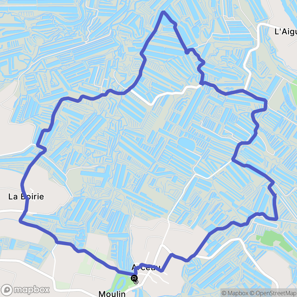 Saint-Pierre-d'Oléron : carte du parcours de randonnée - France