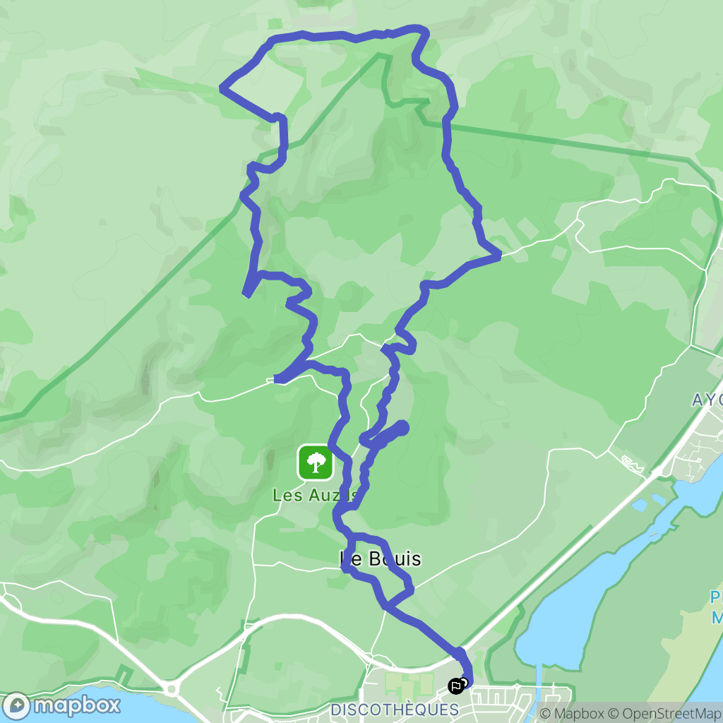 Gruissan : carte du parcours de randonnée - France