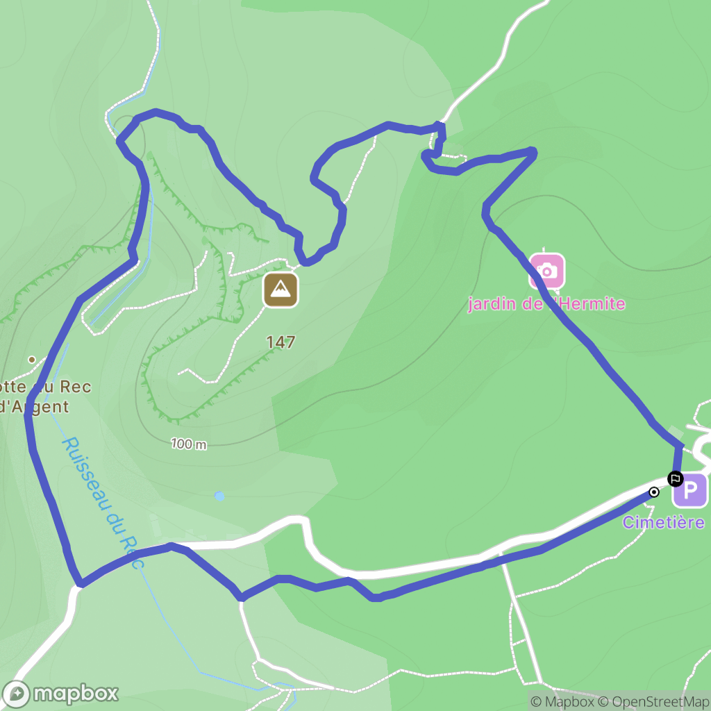Gruissan : carte du parcours de randonnée - France