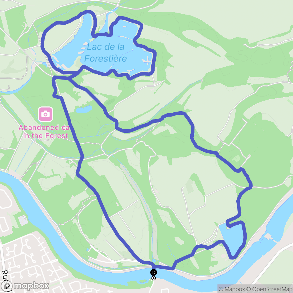 Meyzieu : carte du parcours de randonnée - France