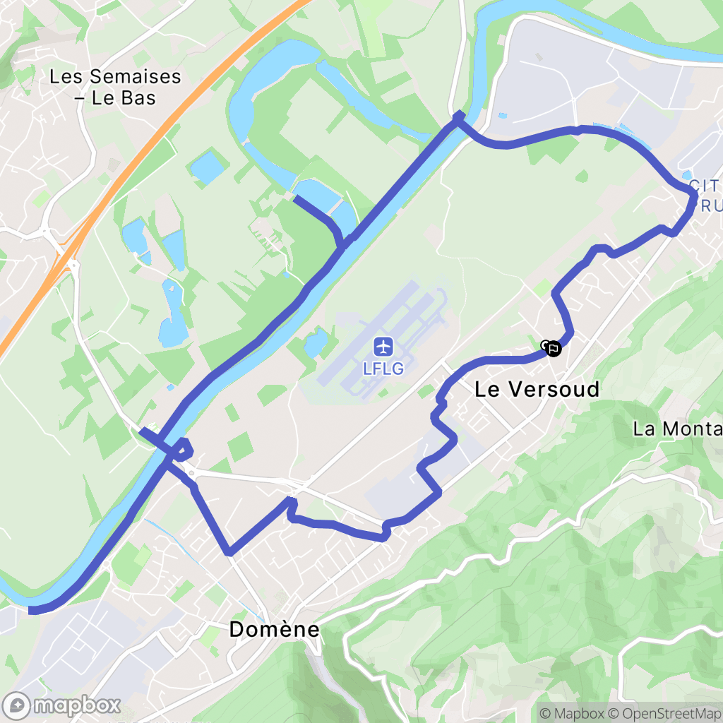 Le Versoud : carte du parcours de randonnée - France