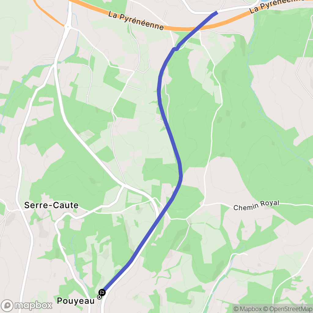 Salies-de-Béarn : carte du parcours de randonnée - France
