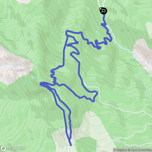 Barcelonnette : carte du parcours de randonnée - France