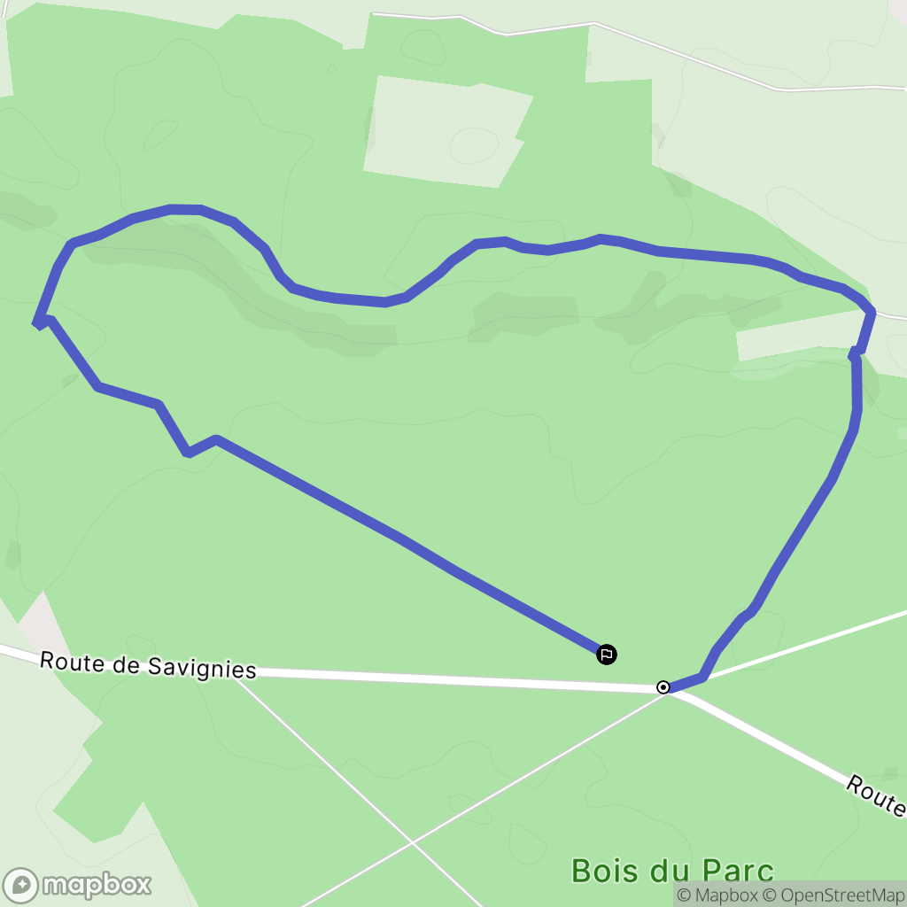 Fouquenies : carte du parcours de randonnée - France