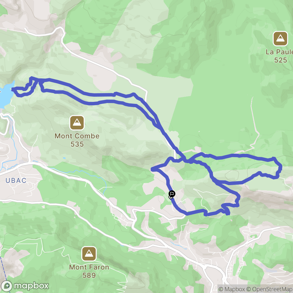 La Valette-du-Var : carte du parcours de randonnée - France