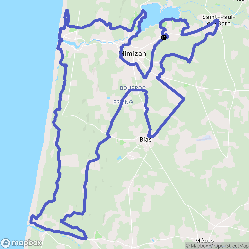 Aureilhan : carte du parcours de randonnée - France