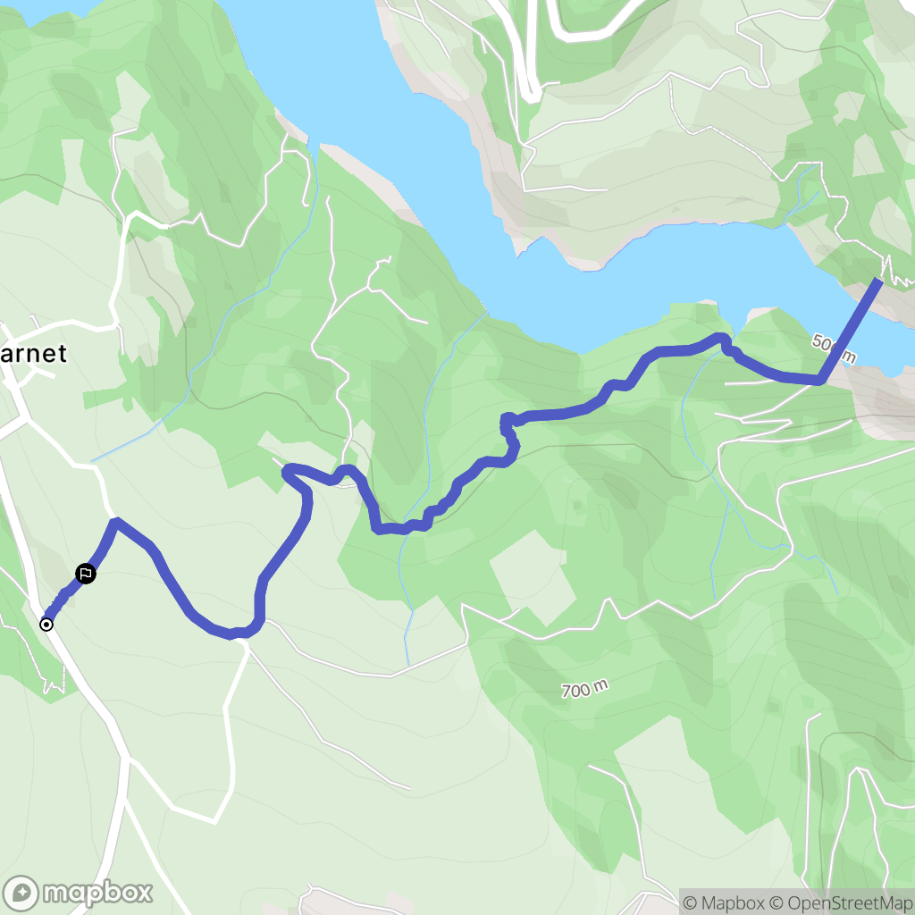 Lavars : carte du parcours de randonnée - France
