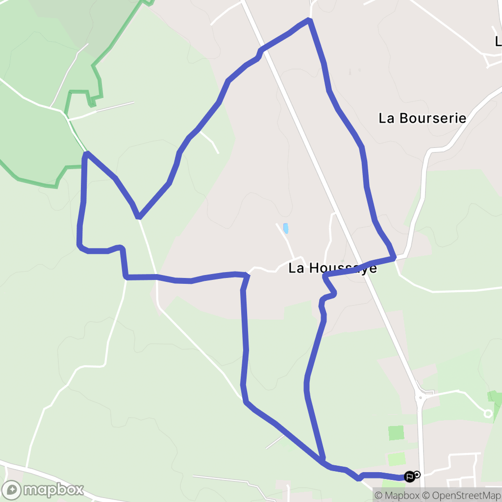 Saint-Georges-Montcocq : carte du parcours de randonnée - France