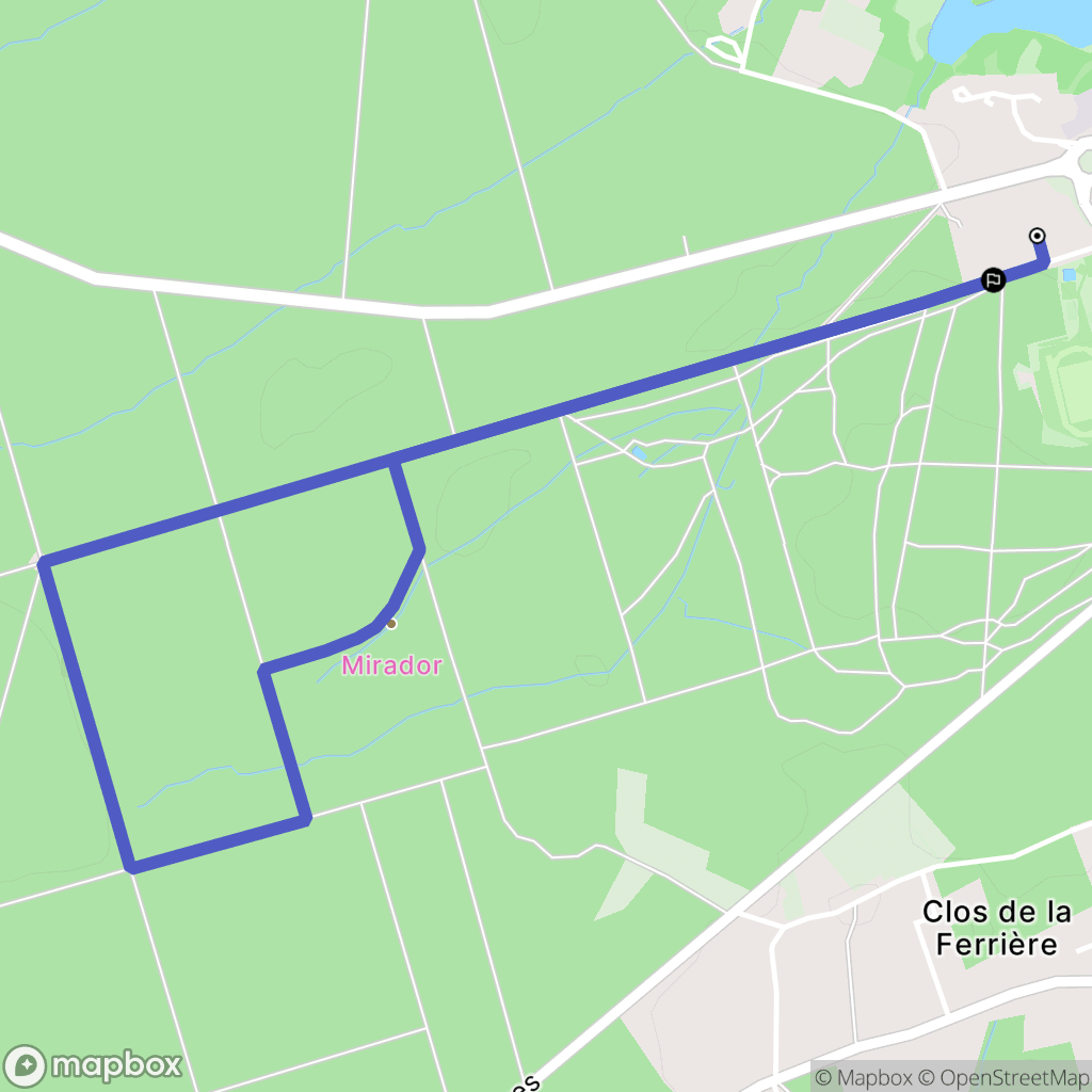 Blois : carte du parcours de randonnée - France