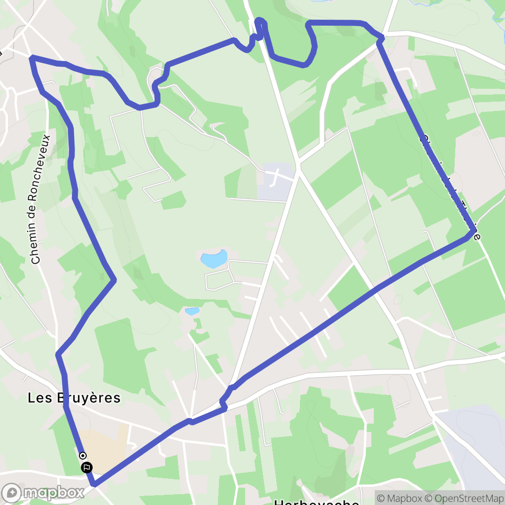 Saint-Didier-de-Formans : carte du parcours de randonnée - France