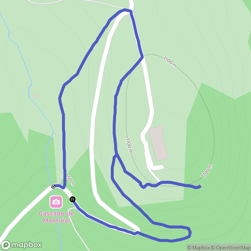 Brezons : carte du parcours de randonnée - France