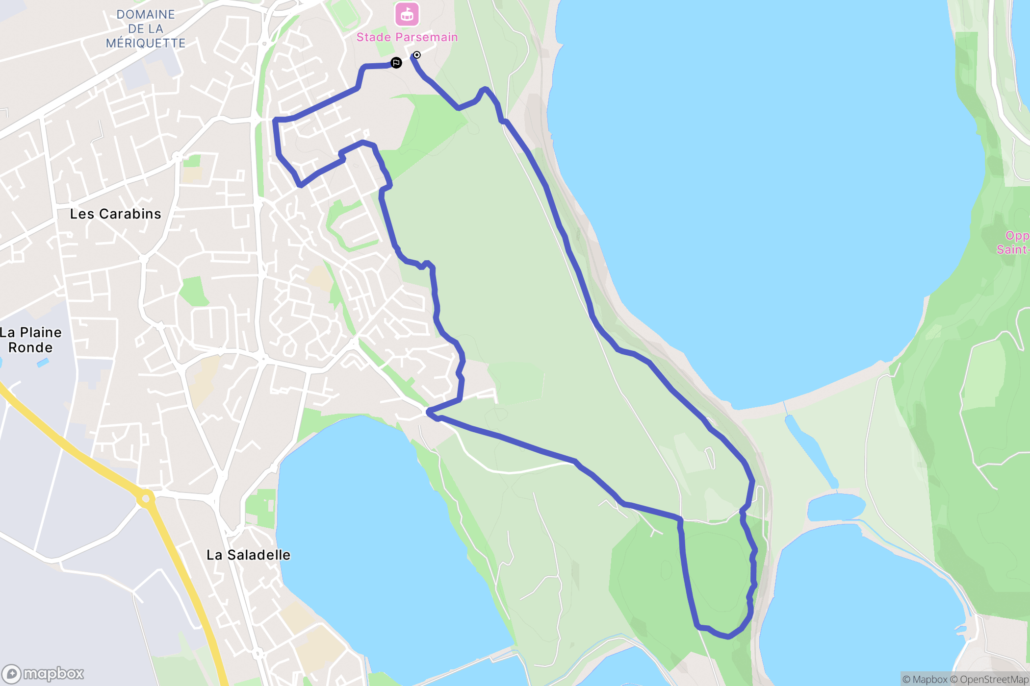 Fos-sur-Mer : carte du parcours de randonnée - France