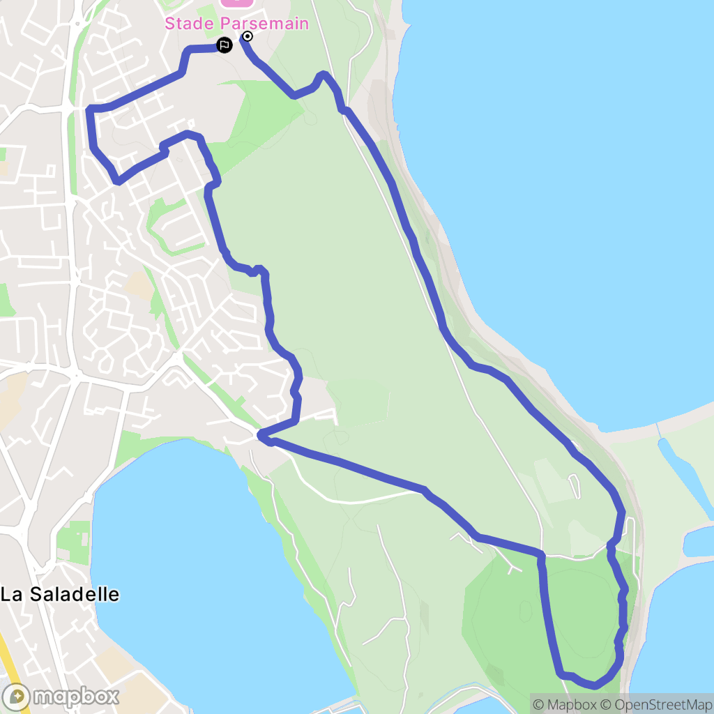 Fos-sur-Mer : carte du parcours de randonnée - France